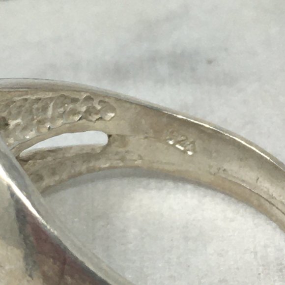 Sterling Silver Two Band Wave Ring - Picture 9 of 12